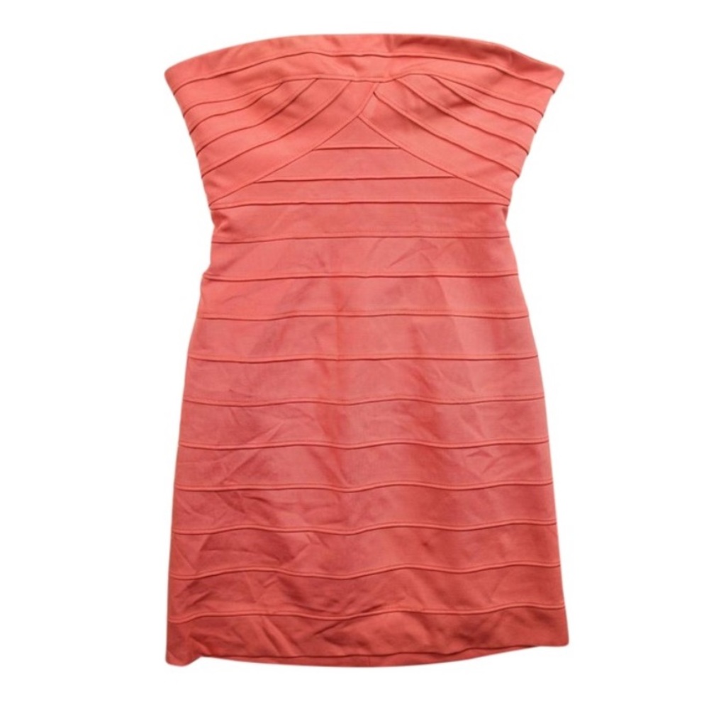 BCBG Coral Strapless Bodycon Cocktail Dress